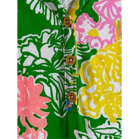 Lilly Pulitzer cream/yellow/pink Size S Aline dress - Picture 3 of 7